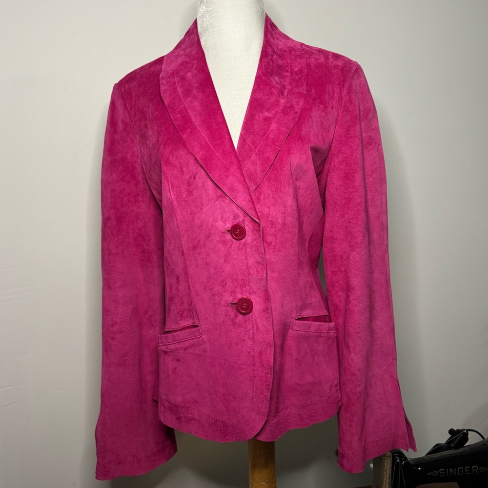 DANIER PINK SUEDE VINTAGE JACKET